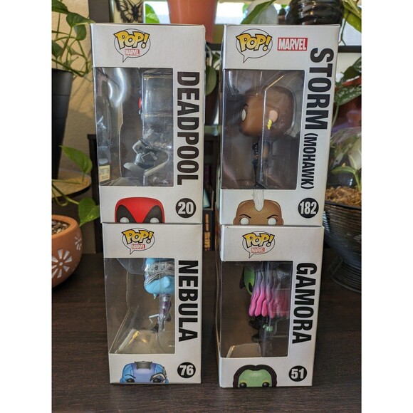 Marvel Funko Pop lot Gamora Nebula Storm Deadpool X-Men GOTG Box Damage OOB - Picture 4 of 6